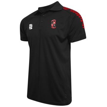 Laund Hill AFC - Dual Solid Colour Polo Shirt - Black - Women's Fit