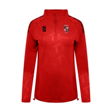 Laund Hill AFC - Impact 1/4 Zip Performance Top - Red - Women's Fit
